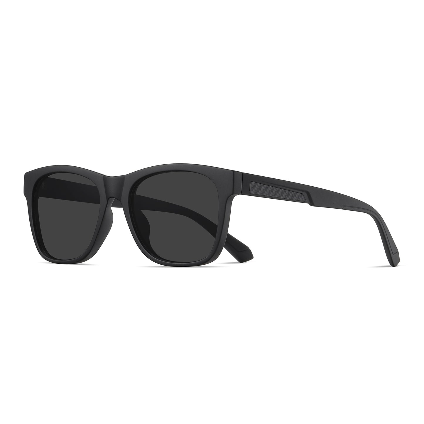 StinkEye™ Grind sunglasses matt black frame grey lens side view