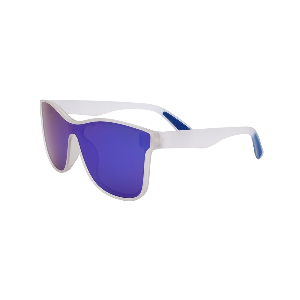 StinkEye™ Summit sunglasses white frame purple lens side view