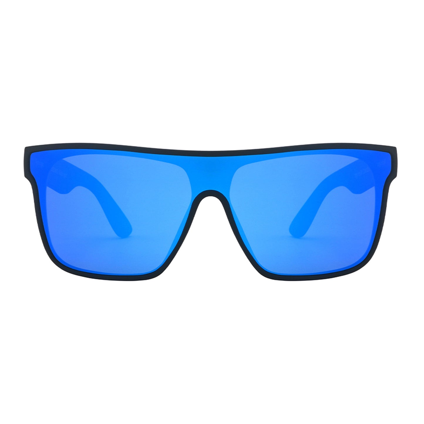 StinkEye™ Horizon sunglasses black frame blue lens front view