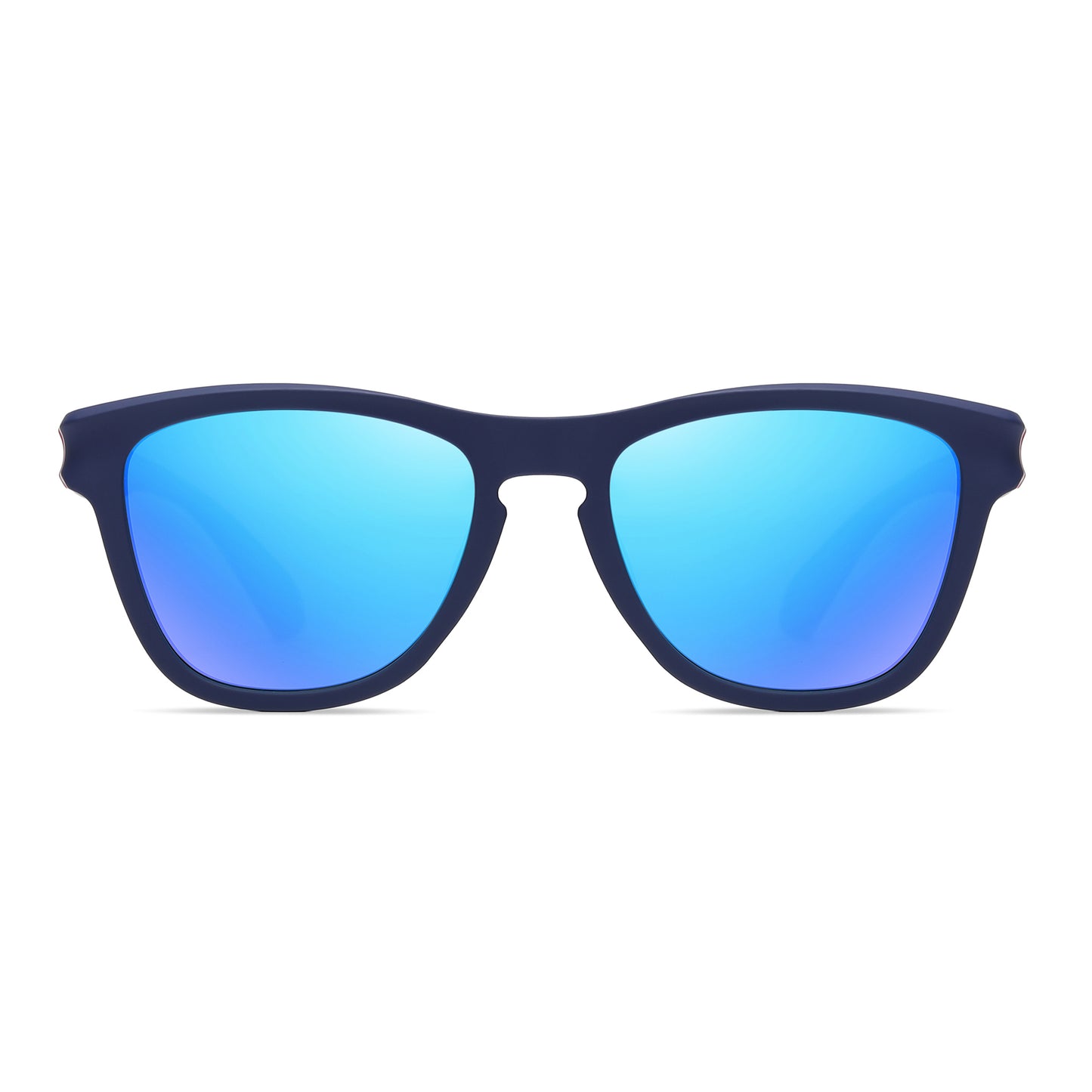 StinkEye™ Slash sunglasses blue frame blue lens front view