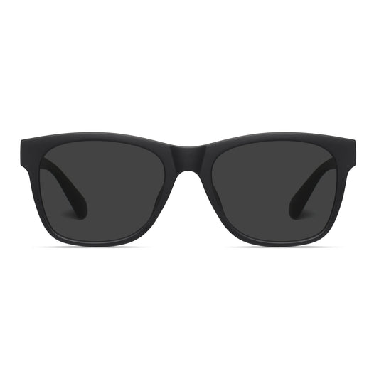 StinkEye™ Grind sunglasses black frame grey lens side view