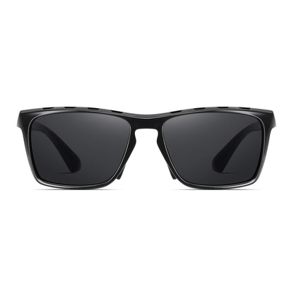 StinkEye™ Strike sunglasses black frame grey lens front view