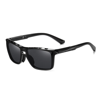 StinkEye™ Strike sunglasses black frame grey lens side view