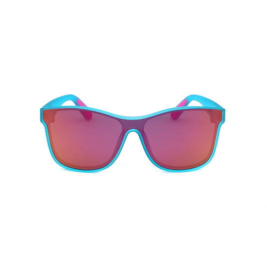 StinkEye™ Summit sunglasses blue frame pink lens front view